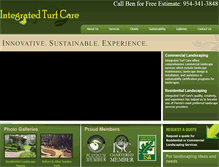Tablet Screenshot of integratedturfcare.com